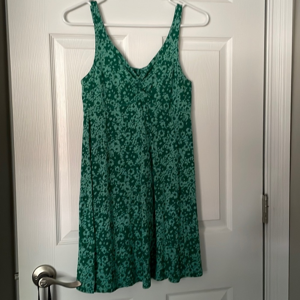 wild fable green floral mini dress